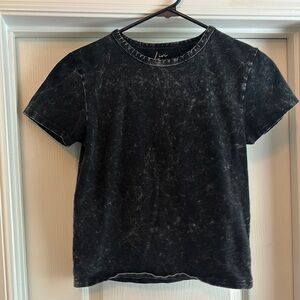 Black Distressed T-Shirt